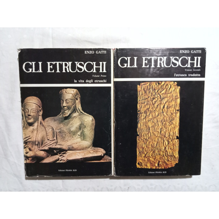 Enzo Gatti. Gli Etruschi. II Volumi con cofanetto