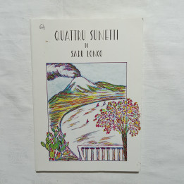 Saro (Saru) Longo “Quattru Sunetti”  Poesie in dialetto siciliano Autografato