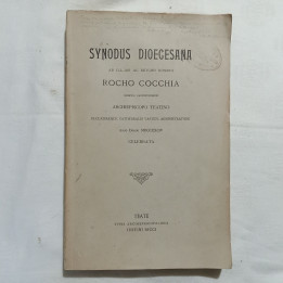 Synodus Diocesana ab ill.mo ac rev.mo Domino Rocho Cocchia