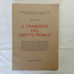 Camillo Cinalli Il tramonto del diritto penale