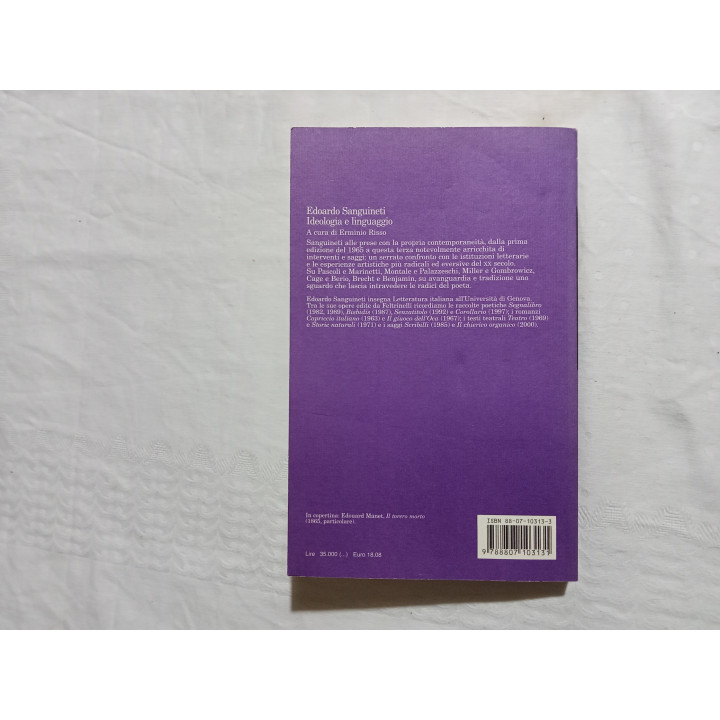 Edoardo Sanguineti. Ideologia e linguaggio. III° edizione ampliata 2001