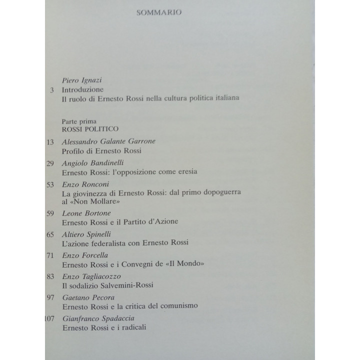 Ernesto Rossi. Una utopia concreta. A cura di Piero Ignazi