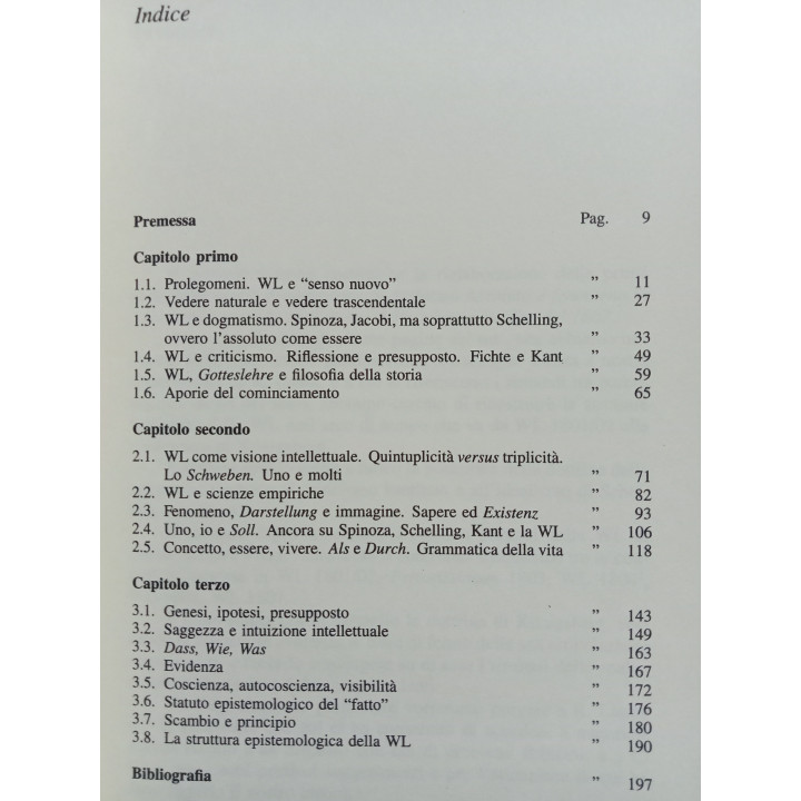 Gaetano Rametta. Le Strutture Speculative della Dottrina della Scienza. Il pensiero di J.G.Fichte negli anni 1801-1807
