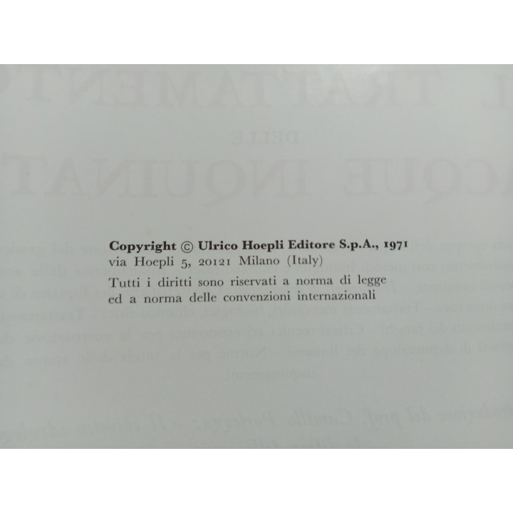 Giovanni  Biancucci Esther R. Biancucci. Il trattamento delle acque inquinate