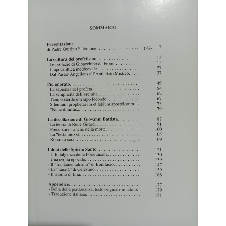 Giovanni Frassanito. La Perdonanza nella cultura del profetismo