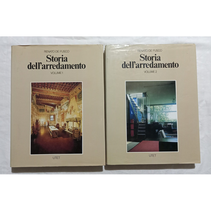 Renato De Fusco. Storia dell’arredamento. I° edizione 1985 Due volumi
