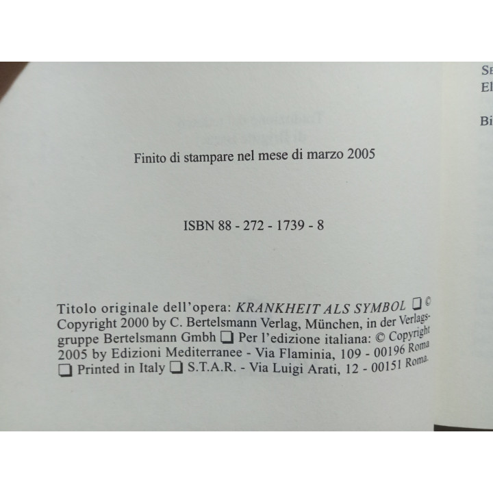 Rüdiger Dahlke. Malattia come simbolo. Dizionario delle malattie sintomi, significato, interpretazione