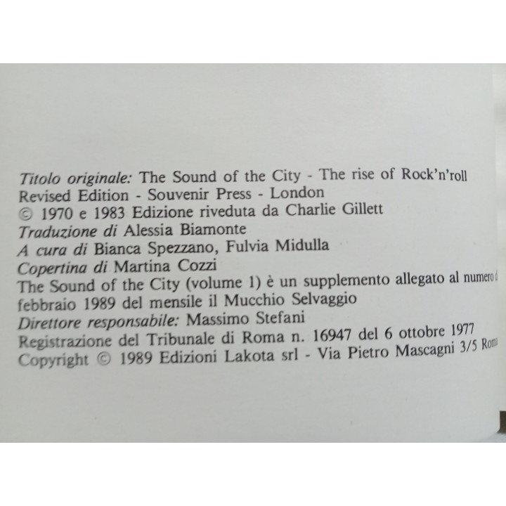 Charlie Gillett. The sound of the city. Storia del rock’n’roll. 3 volumi
