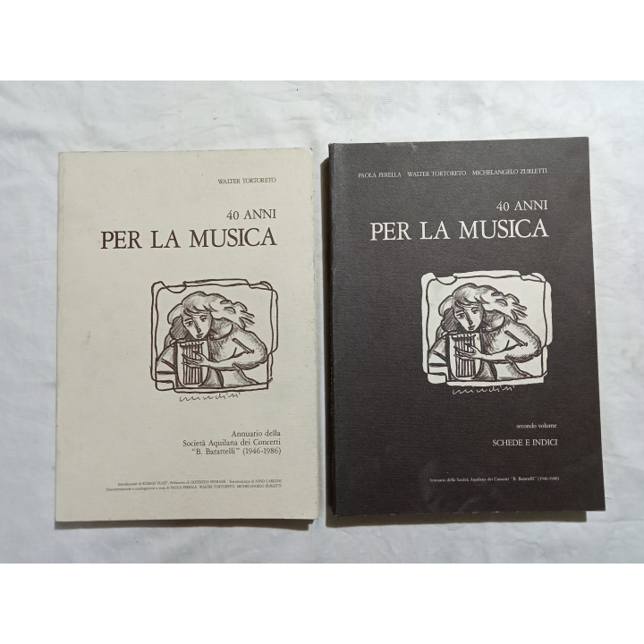 Walter Tortoreto. 40 anni per al musica. Annuario della Società Aquilana dei Concerti “B.Barattelli” ( 1946-1986 )